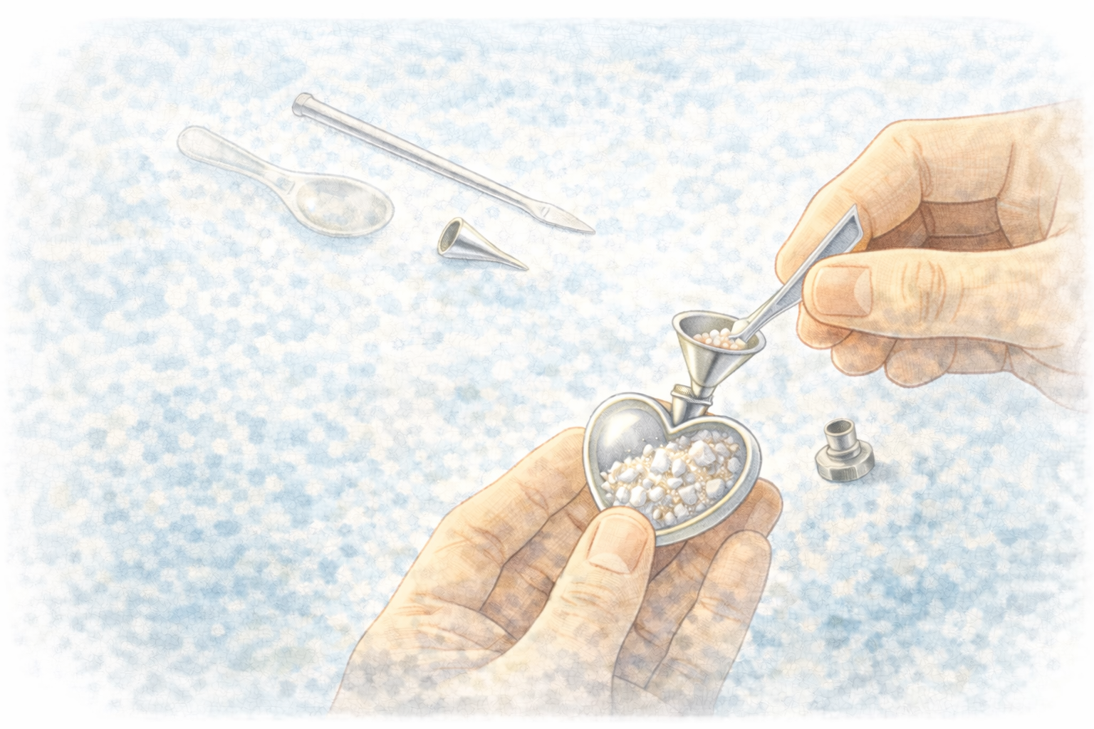 遺骨をペンダントに入れるには粉骨（パウダー化）が必要？そのまま納める方法もあります