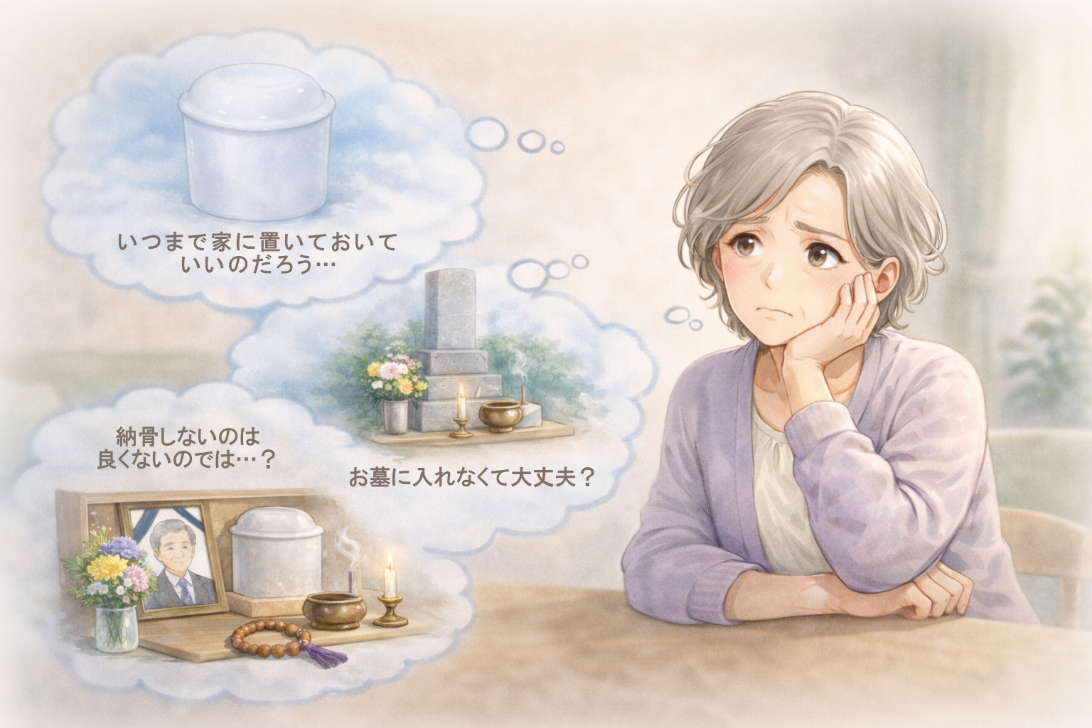 遺骨はいつまで家に置いておいて大丈夫？手元供養の期間に決まりはあるのか
