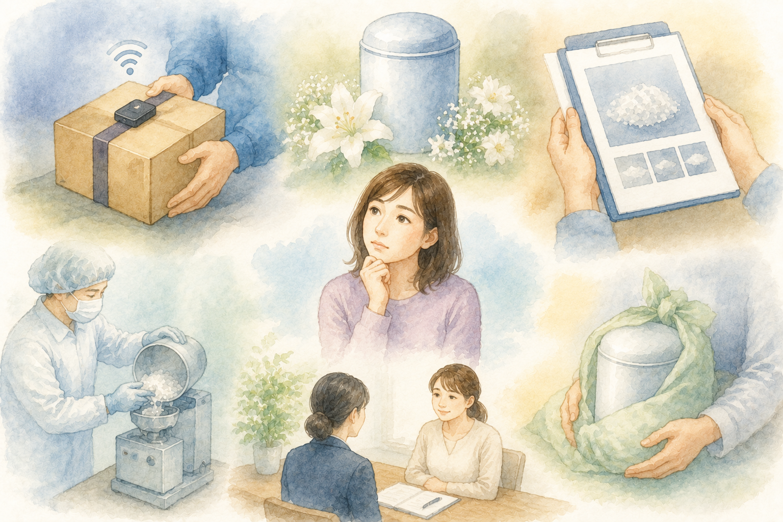 「本当に家族の遺骨が返ってくる？」郵送粉骨への不安と安心のための選び方